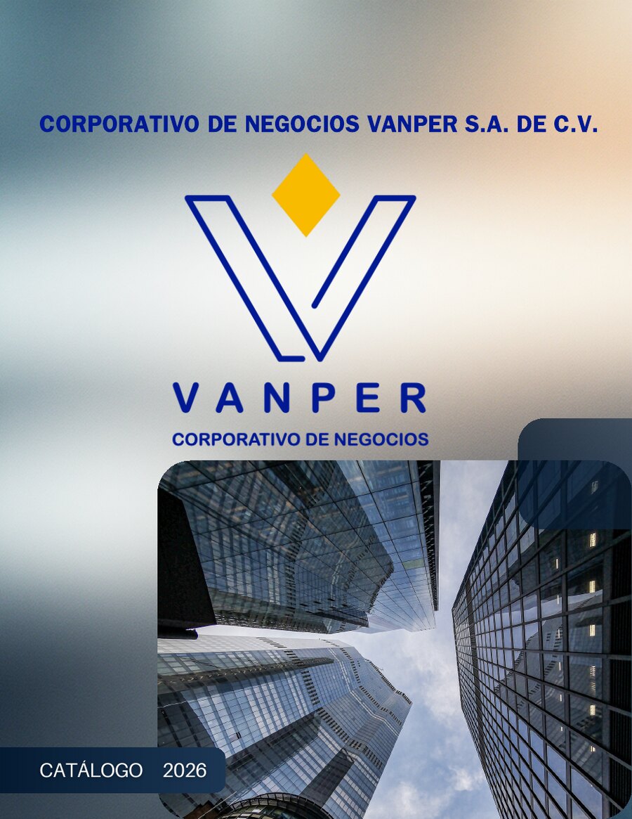 Portada del Catálogo 2026 de Vanper